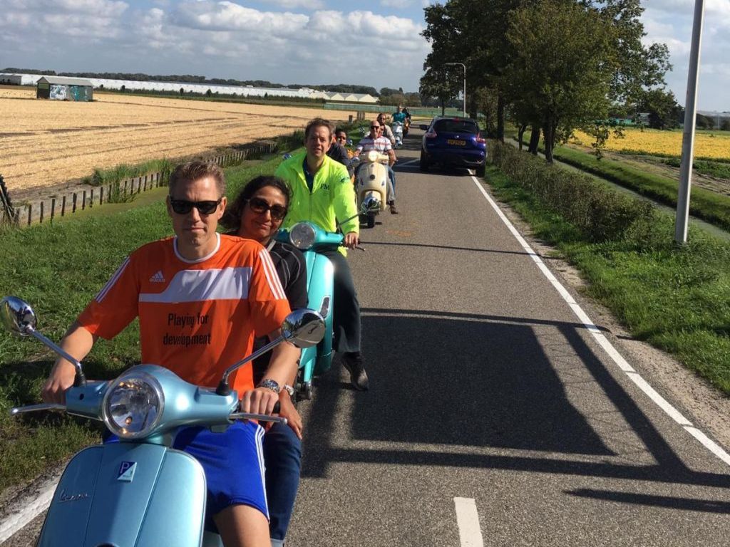 Vespatocht &amp; Sloep varen Kagerplassen